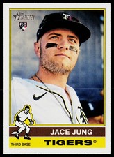Jace Jung 2025 Topps Heritage #71 RC Detroit Tigers