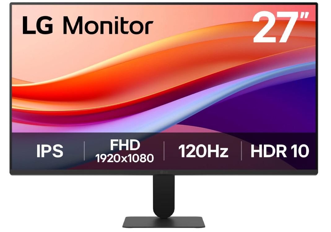 Écran PC 27" LG Ultrafine 27U411A-B avec dalle IPS Full HD pour bureau noir