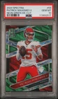 2024 PANINI SPECTRA #53 PATRICK MAHOMES II NEON GREEN DIE-CUT PSA GEM MINT 10