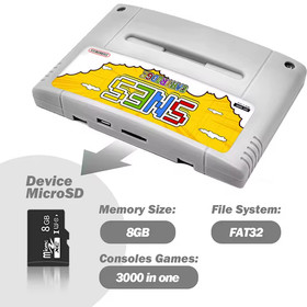3000 in 1 SFC Card With 8GB TF Card Game Cartridge For Super Famicom SNES SFC
