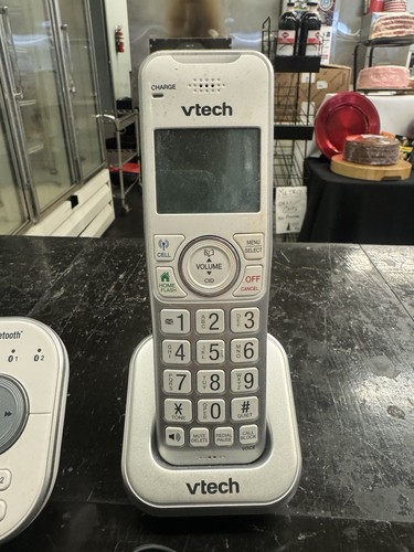VTech 4 Téléphone Téléphone Répondeur Bluetooth Blanc\Argent, Modèle VS112-47 - Photo 4/7