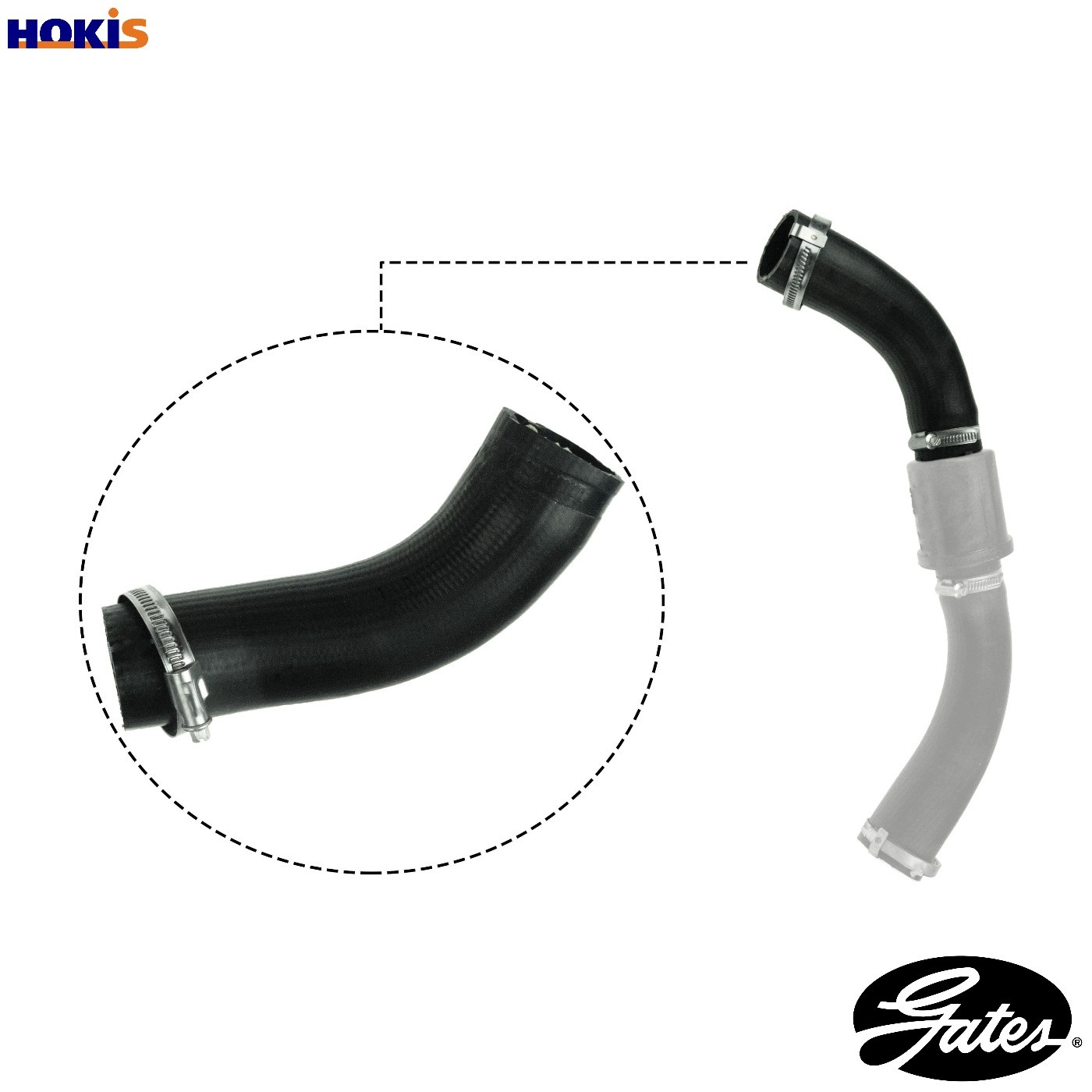 GATES-OE 09-0632 Charge Air Hose for FORD - Image 14