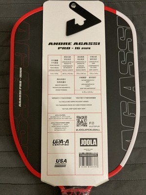 JOOLA Agassi Pro 16 mm Pickleball Paddle BRAND Bb4 for sale online