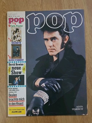 POP 19 / 1974 + Nazareth Riesenposter! Alvin Stardust / David Bowie (E546)