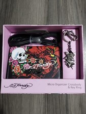 Ed Hardy Women's Micro Organizer Crossbody Key Chain