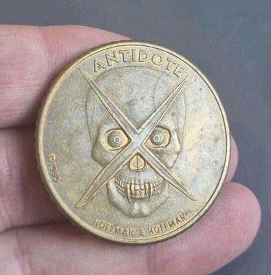 Cool Mike's Mint Slammer, Gegenmittel. Messing massiv. 90er Jahre Pogs.