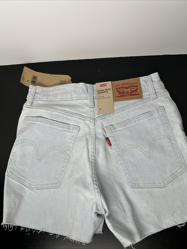Levi's Shorts Jean Denim Womens Size 27 High Rise Slim Through Hip - Picture 2 of 3
