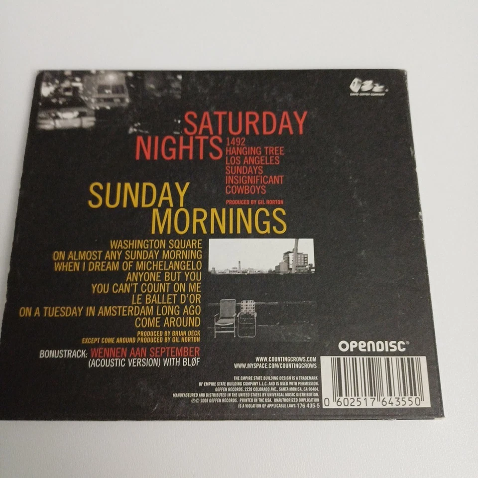 Cd / Counting Crows - Saturday Nights & Sunday Mornings  - Bild 2 von 4