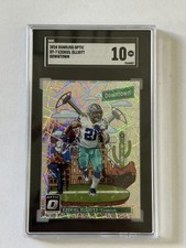 2018 Panini Donruss Optic Ezekiel Elliott DOWNTOWN #DT-7 Dallas Cowboys SGC 10
