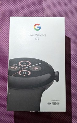Google Pixel Watch 2 LTE e-sim |Matte Black Aluminum Case | Black Silicone Band