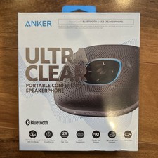 Anker Ultra Clear Portable Speakerphone Black New Free Shipping
