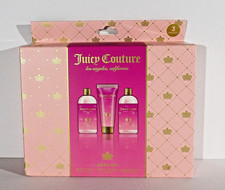 Juicy Couture Sparkling Rose 3 Piece Set Body Wash, Lotion  Bubble Bath New