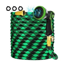 75FT NON-EXPANDABLE Garden Hose Ultra Lightweight Hose & Flexible W... Fast Ship