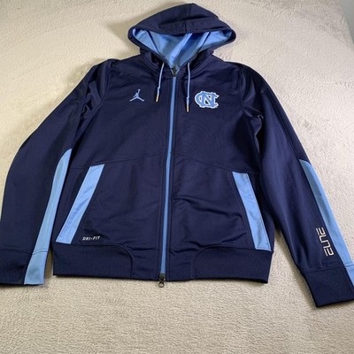 North Carolina Tar Heels Jacket Mens M Blue 2018 Nike Elite Jordan Dri-FIT UNC