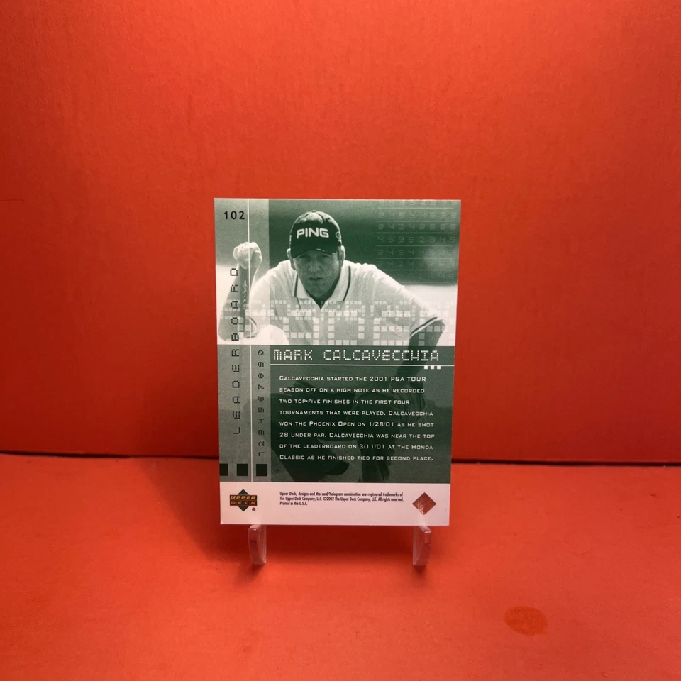 2002 Upper Deck Leaderboard Mark Calcavecchia #102 NM🦄 - Image 2 of 2