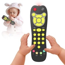 Baby TV Remote Toy, Toddlers Remote Control Toy Kids Realistic Play Remote Ea...