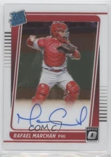 2021 Panini Donruss Optic Rated Rookie Signatures Rafael Marchan #RRS-RA Auto RC