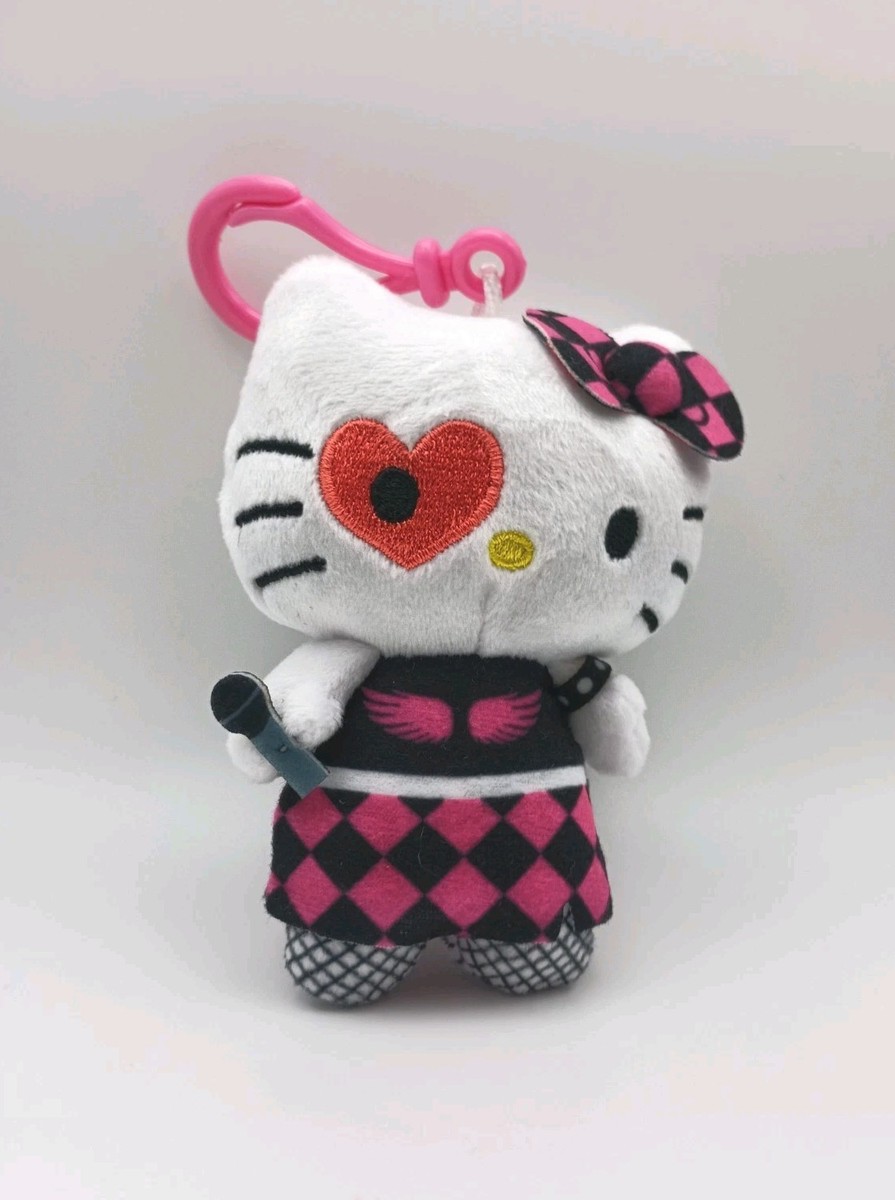 Hello Kitty Adventure Kitty Series Punk Rock Star Plush Dangler