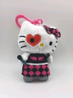 Hello Kitty Adventure Kitty Series Punk Rock Star Plush Dangler