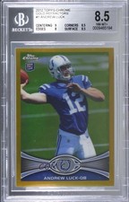 2012 Topps Chrome Gold Border Refractor /50 Andrew Luck #1 BGS 8.5 1j6