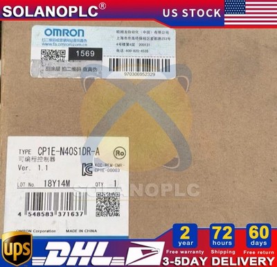 Genuine Omron CP1E-N40S1DR-A PLC Module CP1EN40S1DRA New In Box  US Free TAX