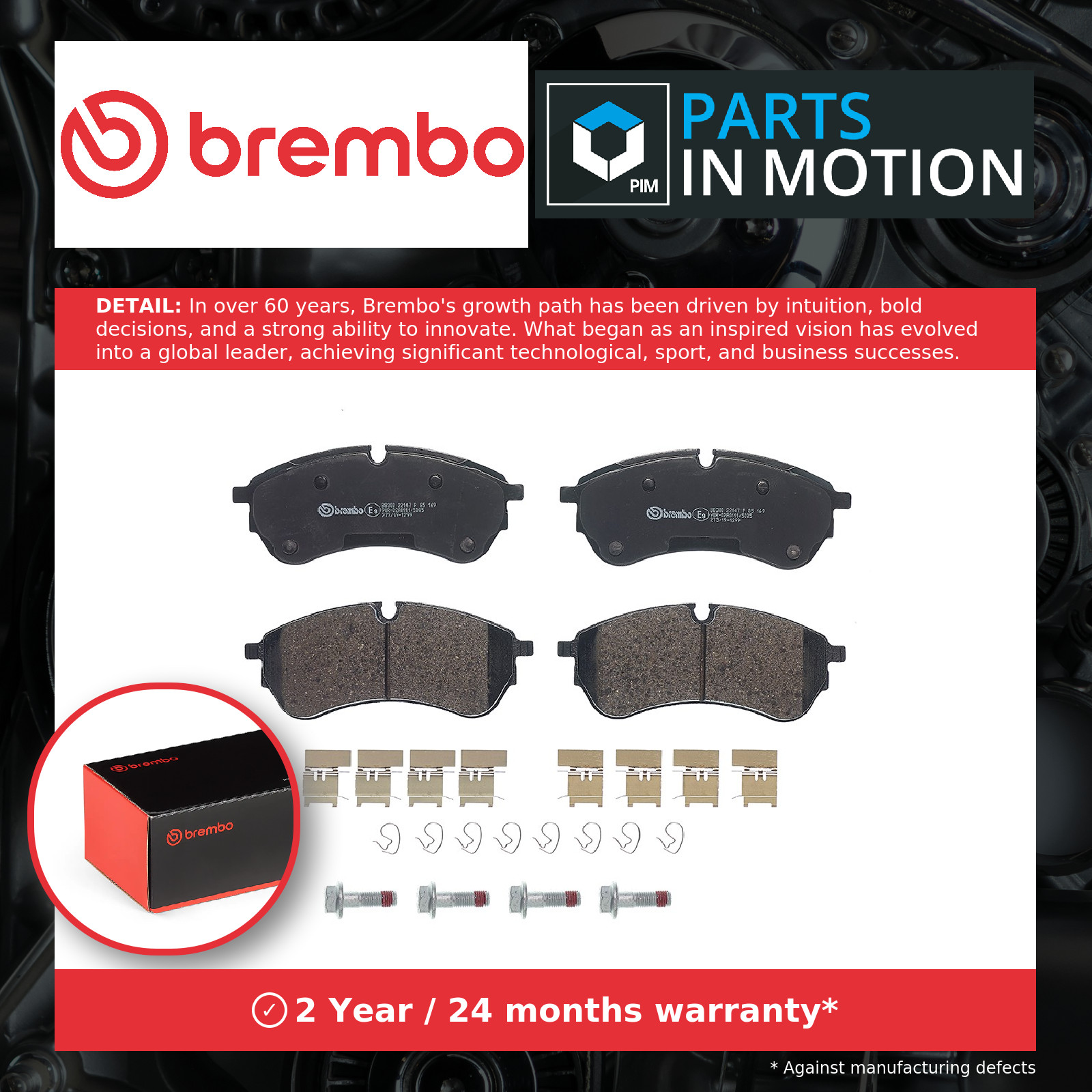 Brembo Brake Pads Set P85169 65508206000 2N0698151 7T0698151 22147 OE Quality - Image 9