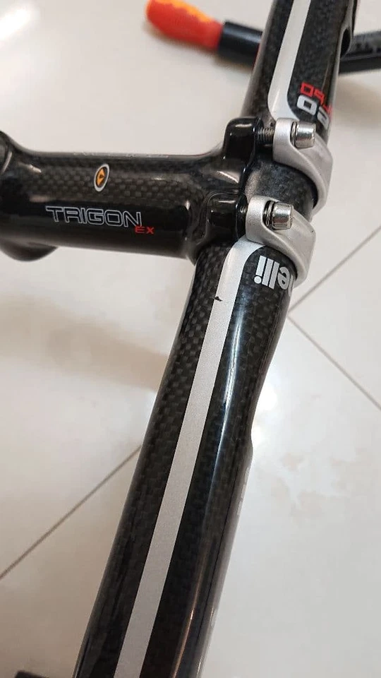 Cinelli Carbon Handle Neo Carb Trigon Carbon Wrap Stem Set - Image 2 of 4