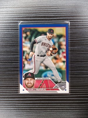 2023 Topps Baseball Evan Longoria #492 Royal Blue Arizona Diamondbacks