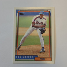 Topps 1992 Doc Gooden #725 New York Mets Major League Baseball MLB