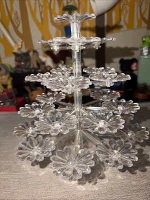 Jondel Company Treat Tree, 1960 s Holiday Decor, Dearborn MI, Clear, Vintage