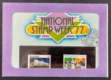 1977 National Stamp Week Australia Post Office Stamp Presentation POP Pack