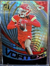 2024 Panini Donruss - Vortex Xavier Worthy #VOR-XWO Galactic (RC)