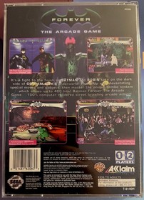 SEGA SATURN - BATMAN FOREVER WARNER BROS ACCLAIM 1996 ORIG WITH REGISTRATION