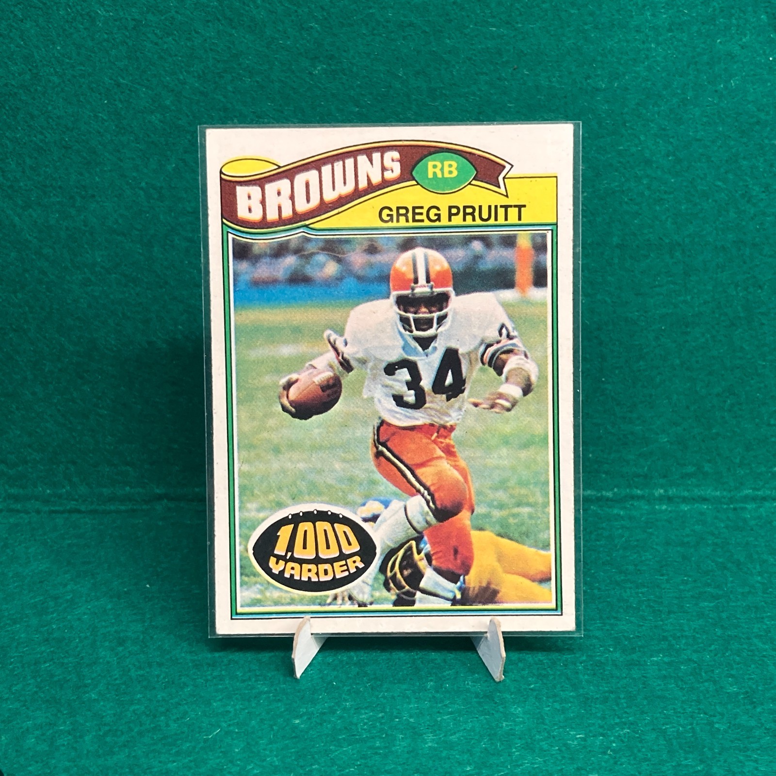1977 Topps Football / Cleveland Browns / Greg Pruitt #25