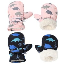 Fleece Lined Mittens for Baby Boys Girls,Baby Little Winter Warm Gloves Mitte...