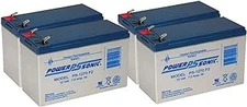 Power-Sonic PS-1270F2 12V 7Ah F2 AGM Rechargeable Battery - 4 Pack