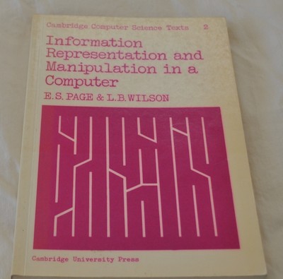 Information Representation and Manipulation in a Computer 