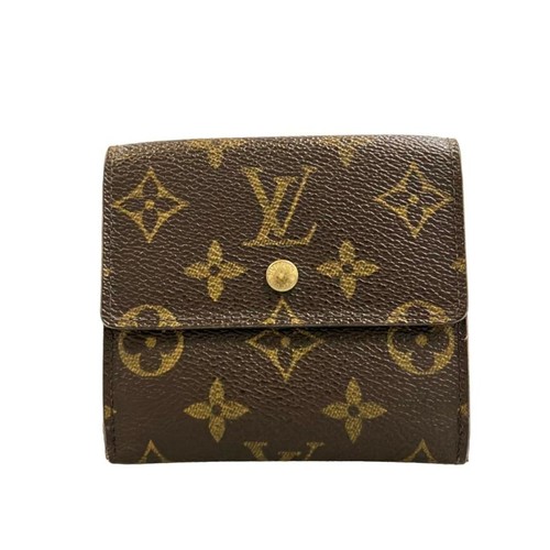 Used Louis Vuitton W Hook Bifold Wallet Portomone Bier Cult Credit Monogram