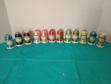 Machine Embroidery Thread 1000m Lot 12 Spools Thread Art