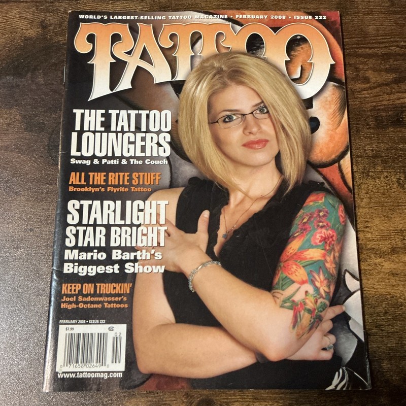 Tattoo Magazine Issue 222 February 2008 English Tattoo Rhonda Marsh