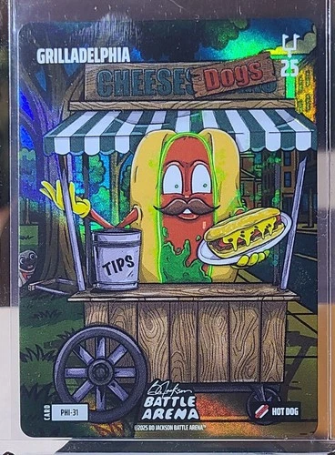 2025 Bo Jackson Battle Arena Cheese Hot Dogs Grilladelphia Champion #PHI-31