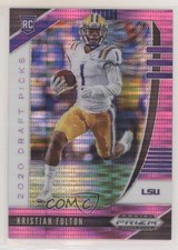 2020 Panini Prizm Draft Picks Rookies Pink Pulsar Kristian Fulton #158 fm0