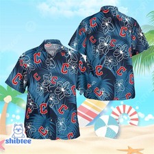 Cleveland Guardians MLB Hawaiian Shirt Tropical Floral Style Aloha Shirt