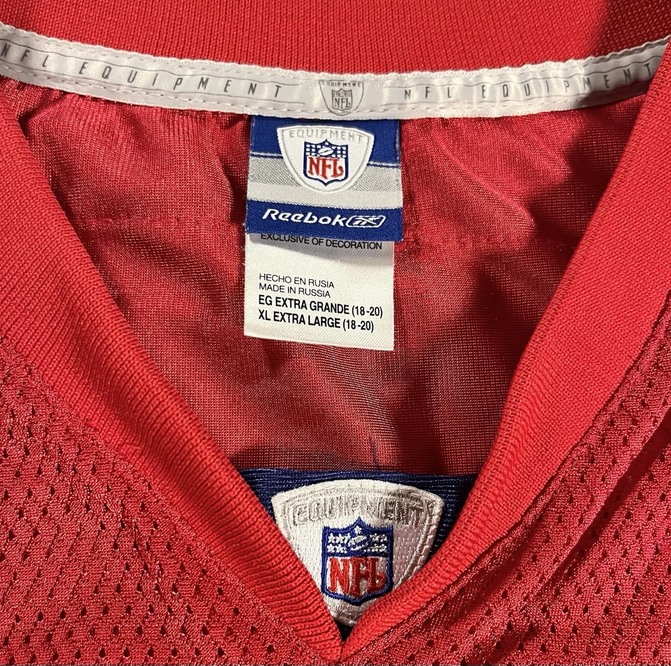 Camiseta Reebok On Field Youth XL Jeremy Shockey 80 New York Giants NFL Rara De Colección Foto 4 de 4