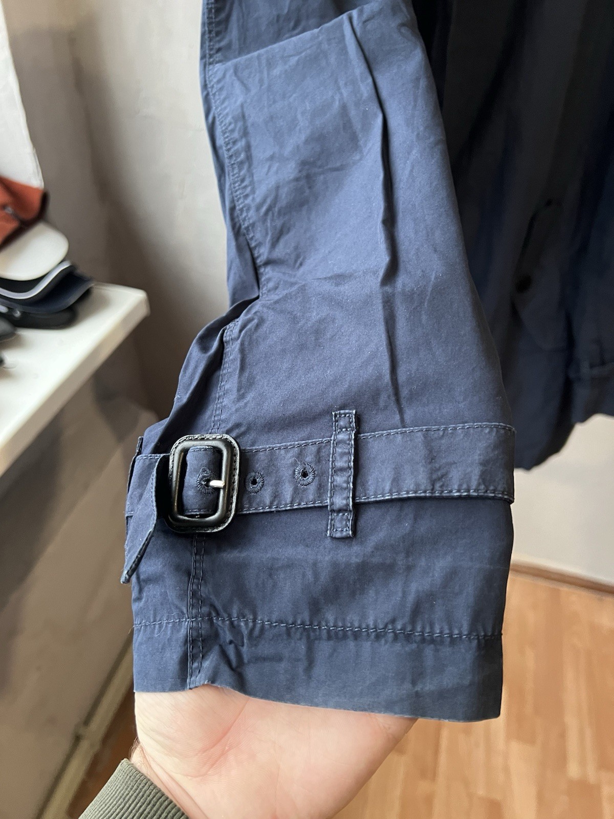 BURBERRY BRIT SOLID WOMEN NAVY BUTTON PATCH POCKE… - image 15