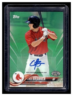 Brannen, Cole - 2018 Topps Pro Debut - Autograph - 58/99