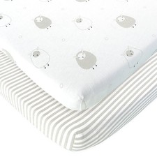 Travel Crib Fitted Sheets Compatible With Guava Lotus, Baby Bjorn, Dream on M...