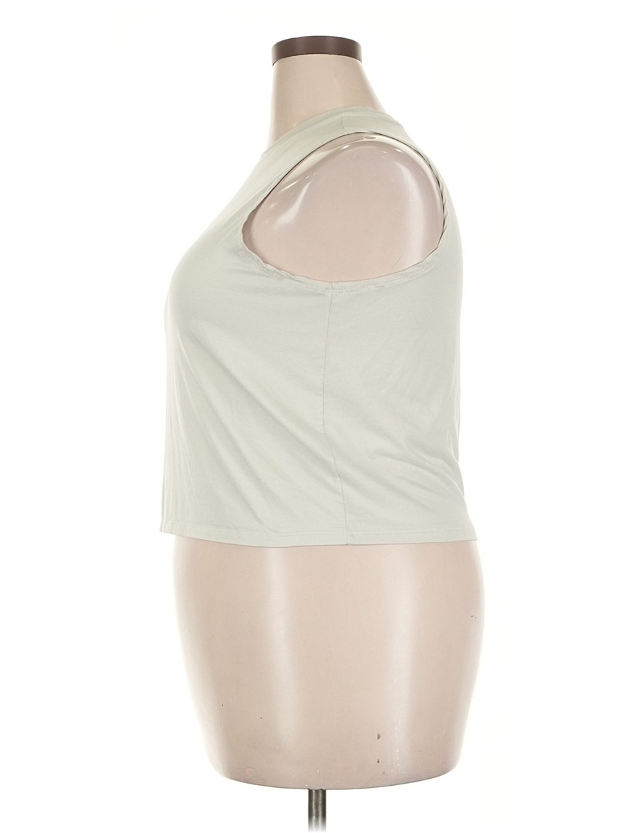 Outdoor Voices Women Green Sleeveless T-Shirt XXL View 4