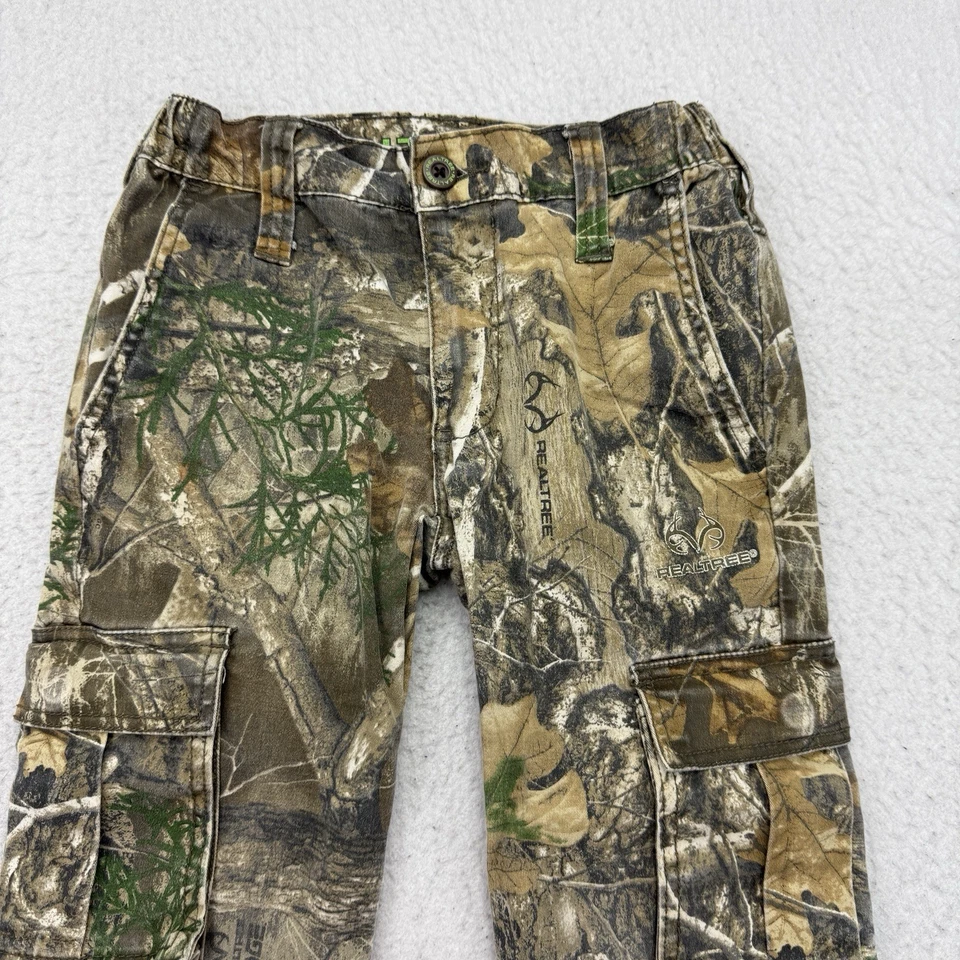 Realtree Cargo Pants Boys Medium M Camo EDGE Camouflage Outdoor Hunting - Image 3 of 4