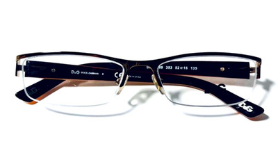 DOLCE&GABBANA 5069 353 AUTHENTIC DESIGNER HALF RIM EYEGLASSES FRAMES 52-16-135